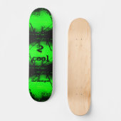 2 Cooles grünes Skateboard (Vorderseite)