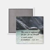 2 Cor. 12:9 Magnet (Vorderseite/Rückseite)