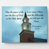 2 Cor. 13:14 Mai die Gnade des Herrn Jesus.. Fotoplatte (Vorderseite)