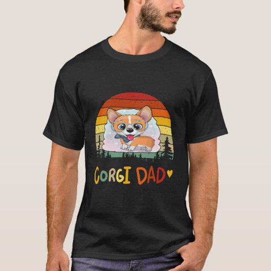 2 Corgi-Vater Corgi T-Shirt (Vorderseite)
