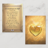 2 Corinthians 4:6 KJV Cards Visitenkarte (Vorne/Hinten)