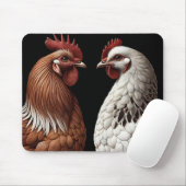 2 Country Chickens Farm Barnyard Küche Mousepad (Mit Mouse)