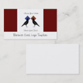2 Crossing oder Ravens Logo-Visitenkarte Visitenkarte (Vorne/Hinten)