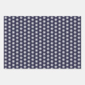 2 Custom Fotos Snowflake Merry Jolly Weihnachten Geschenkpapier Set (Vorderseite 3)