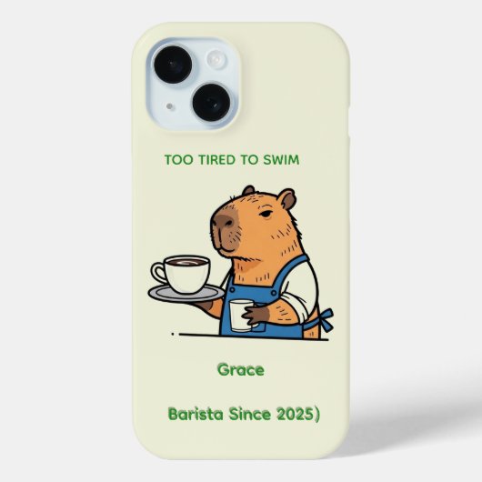 2. Cute Capybara Journal Case-Mate iPhone Hülle (Rückseite)