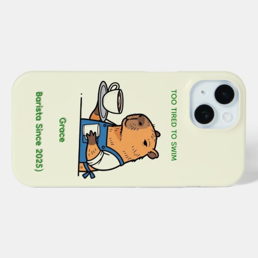 2. Cute Capybara Journal Case-Mate iPhone Hülle (Rückseite (Horizontal))