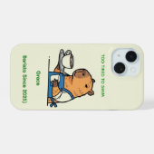 2. Cute Capybara Journal iPhone 15 Hülle (Rückseite (Horizontal))