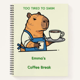 2. Cute Capybara Journal Notizblock