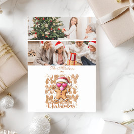 2 Cute Gingerbread  Merry Christmas  Feiertagskarte