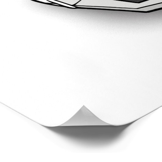 2 CV Citroen Poster (Ecke)