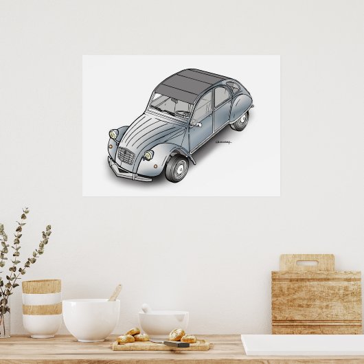 2 CV Citroen Poster (Küche)