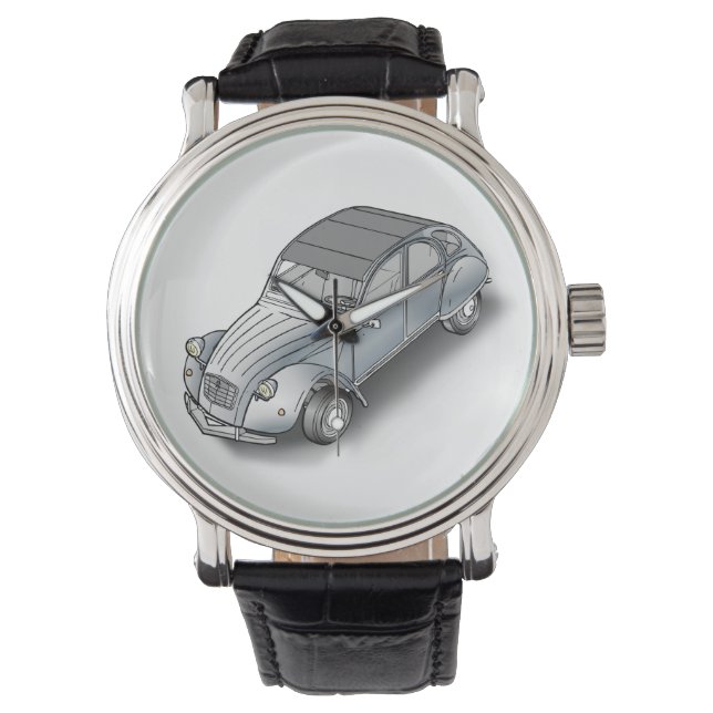 2 CV Citroen Watch Armbanduhr (Vorderseite)