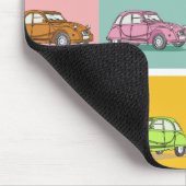 2 CV Deux Chevaux farbenfrohe 6 Quadrate Illustrat Mousepad (Ecke)