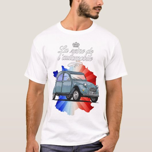 2 CV Königin des Kraftfahrzeugs T-Shirt (Vorderseite)