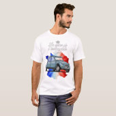 2 CV Königin des Kraftfahrzeugs T-Shirt (Vorne ganz)