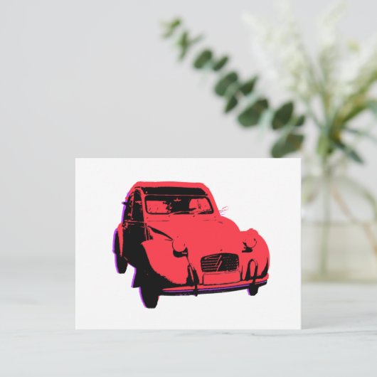 2 cv postkarte (Stehend Vorderseite)