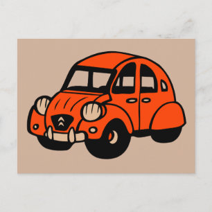 2 Cv Vintages französisches Auto Postkarte