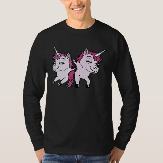 2 Dabbing Unicorns Team T-Shirt (Vorderseite)