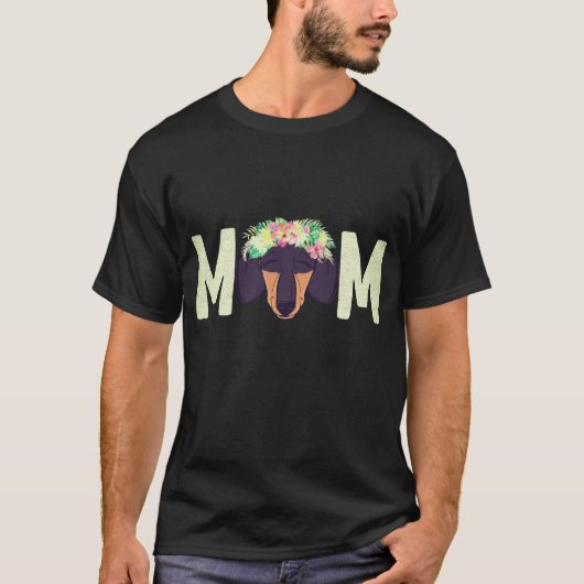 2 Dachshund-Mutter T-Shirt (Vorderseite)