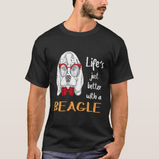 2 Das Leben ist einfach besser mit einem Beagle T-Shirt