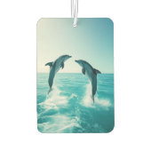 2 Delphine Liebe Ozean Dolphin Lover Autolufterfrischer (Rückseite)