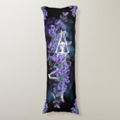 2 Designs: Lilac-Feld mit Skelett Seitenschläferkissen (Vorderseite Vertikal)