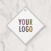 2" Diamond Shape Hang Tags mit String-Logo Geschenkanhänger (Vorderseite)
