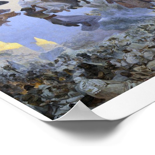 2. Die Feier von Svantovit, Mucha Poster (Ecke)