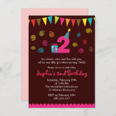 2. Die niedliche Party Einladung des (Vorne/Hinten)