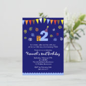 2. Die niedliche Party Einladung des (Stehend Vorderseite)