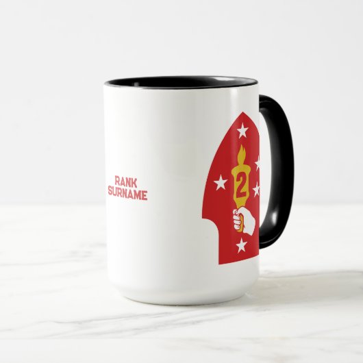 2. Division "The Silent Second" Custom Tasse (VorderseiteRechts)