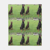 2 DOBERMANN FLEECEDECKE (Vorderseite)