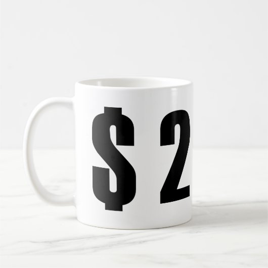 2 Dollar Kaffeetasse (Links)