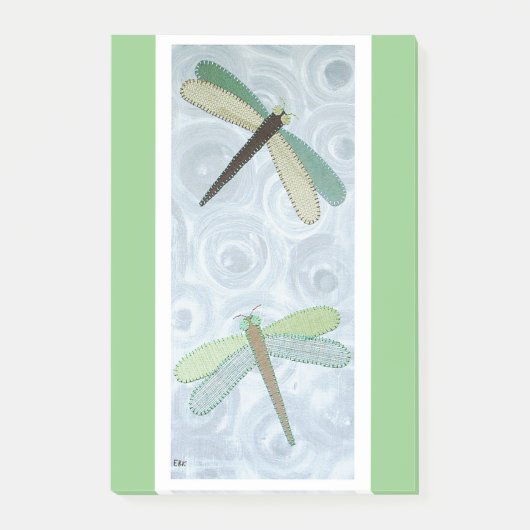 2 Dragonflies #1 Post-it Klebezettel (Vorderseite)