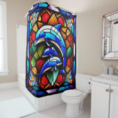 2-Duschvorhang aus verkleidetem Glas Duschvorhang (Beispiel)