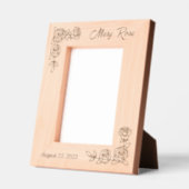 2 Ecke Rose benutzerdefinierte Text-12x18 Geätzte Rahmen (Links)