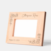 2 Ecke Rose Benutzerdefinierter Text 7x5 Geätzte Rahmen (Links)