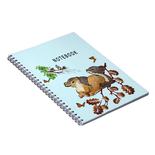 2 Eichhörnchen-Notebook : Notizblock (Rechte Seite)