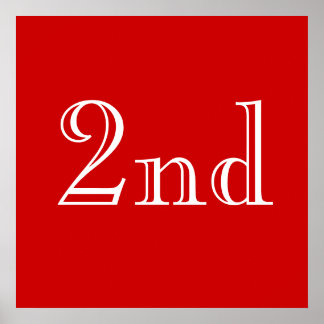 2. Eigener Text. Rot und Weiß. Poster