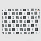 2 Einfaches mehrfaches Logo | weiß Golfhandtuch (Horizontal)