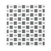 2 Einfaches mehrfaches Logo | weiß Notizblock (Vorderseite)