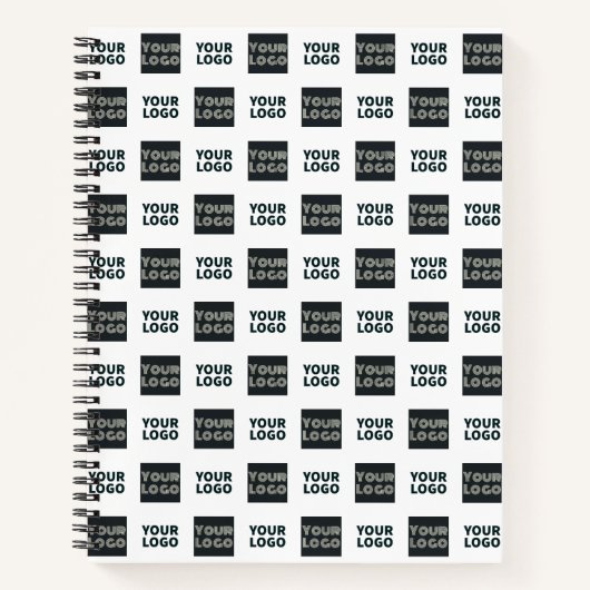 2 Einfaches mehrfaches Logo | weiß Notizblock (Vorderseite)