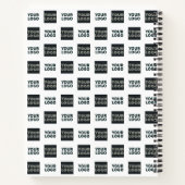 2 Einfaches mehrfaches Logo | weiß Notizblock (Rückseite)