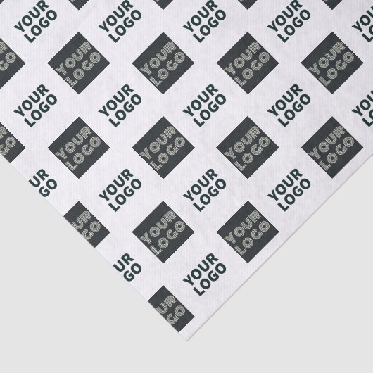 2 Einfaches mehrfaches Logo | weiß Seidenpapier (Ausschnitt)