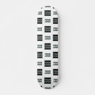 2 Einfaches mehrfaches Logo weiß Skateboard