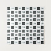 2 Einfaches mehrfaches Logo | weiß Wandteppich (Vorderseite)