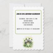 2 Eltern 1 Kind - Aquarellfarben Familie Geburtsta Einladung (Rückseite)