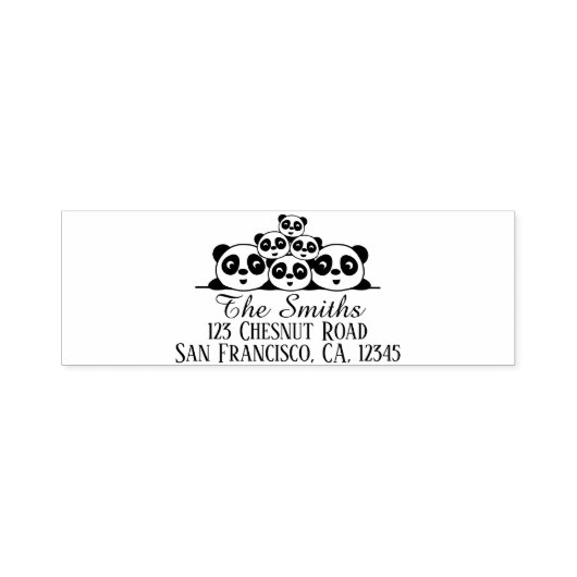 2 Eltern, 4 Kinder - Permastempel (Design)