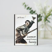 2 Emprunt De La Defense Nationale Postkarte (Stehend Vorderseite)