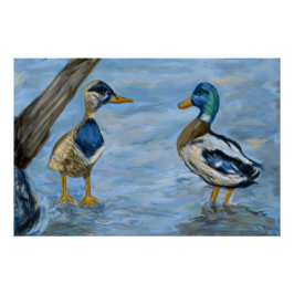 2 Enten im Gespräch_0185_n400_tele Poster